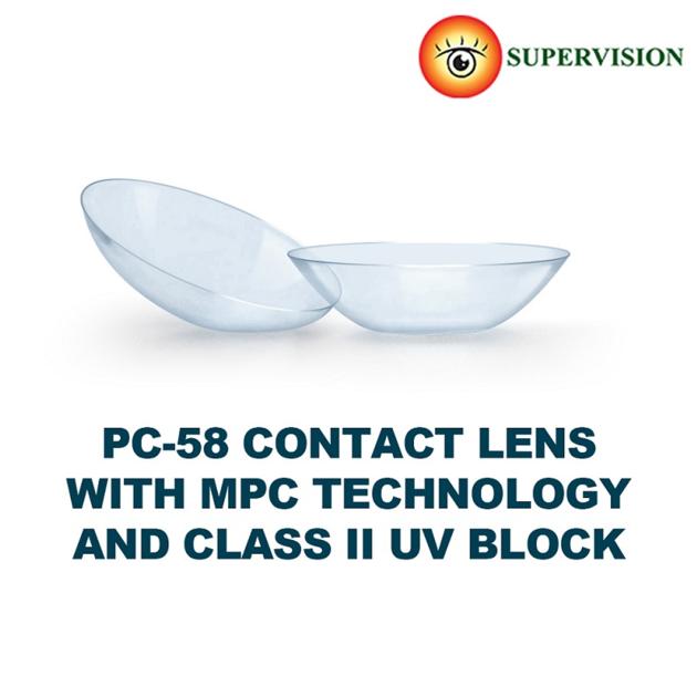 PC-58 Soft Contact Lens (42% Omafilcon A & 58% Water) With UV Block