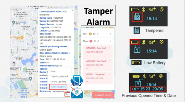 G300P GPS Tracker Padlock Smart Electronic