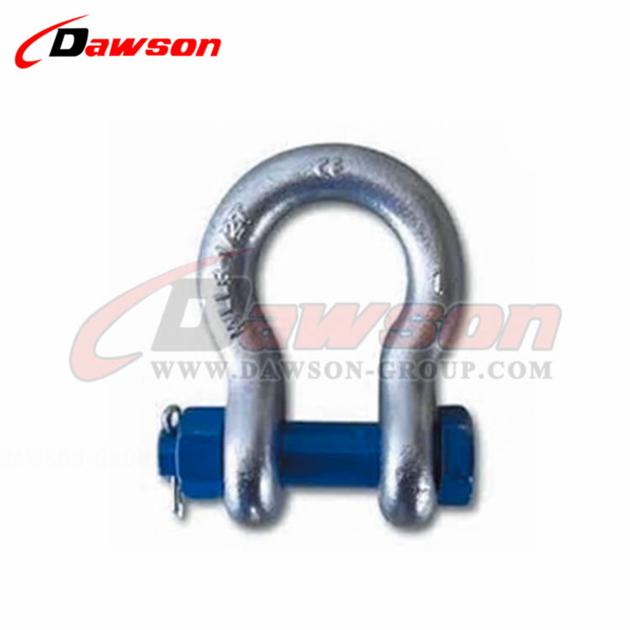 Bolt Type Anchor Shackle with Safety Pin and Nut