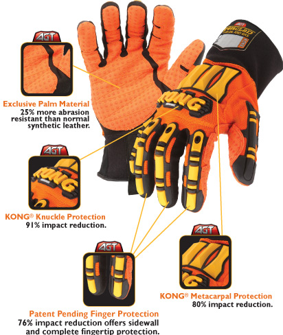 China Ironclad KONG Original Impact Resistant Gloves Manufacturers