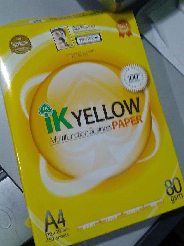 IK Yellow A4 Copy Paper A4 - PREMIUM A4 PAPERS