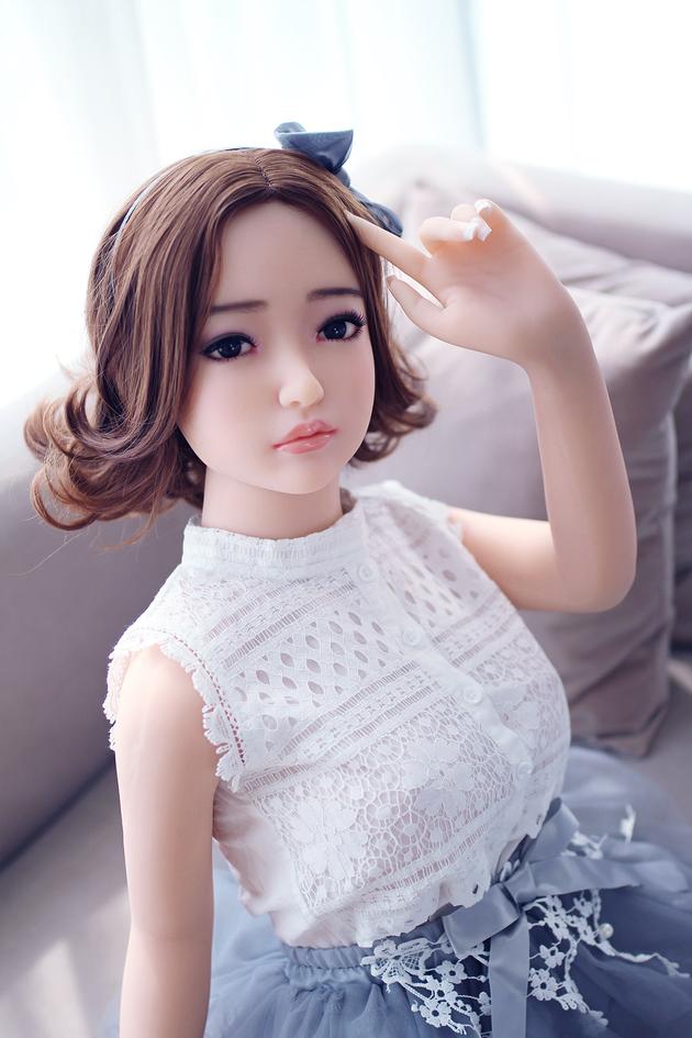 140cm Cheap Price Silicone Sex Doll D Cup Three Holes Dolls With Cute Dress Foreign Trade Online 