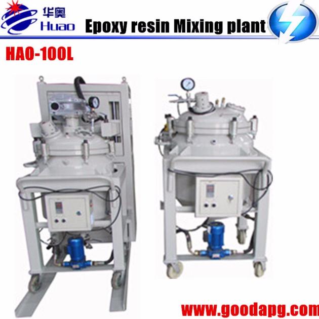 epoxy resin vacuum degassing mixing plant