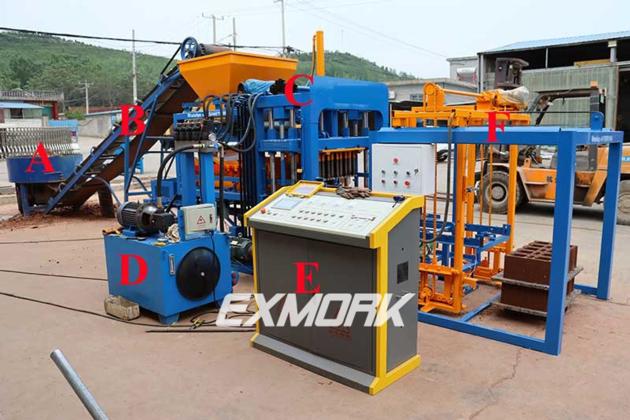 Exmork EX4-18 automatic block making machine