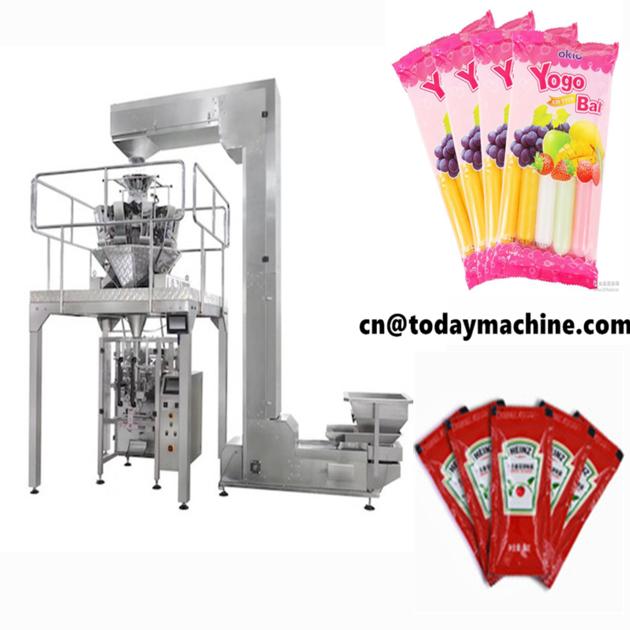 automatic combination weighed granule packaging machine for peanut/pea/nut